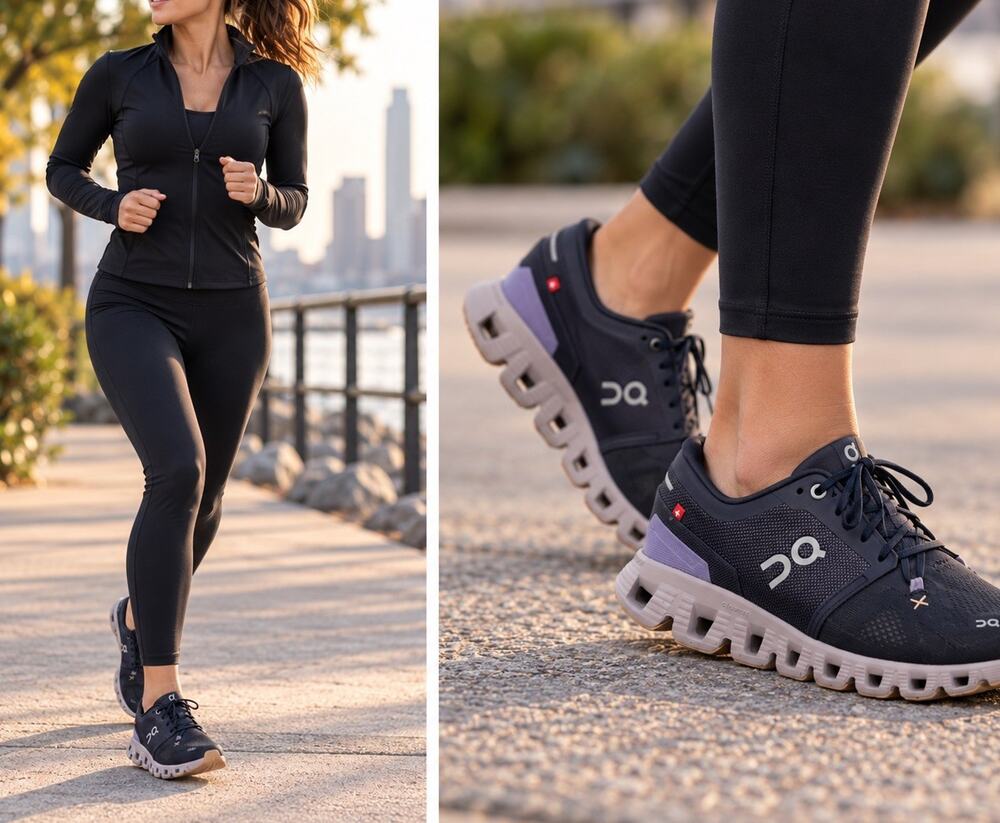 On Cloud X 3 Women’s 9.5 Iron Fade Navy Lavender Training Shoes 60.98097